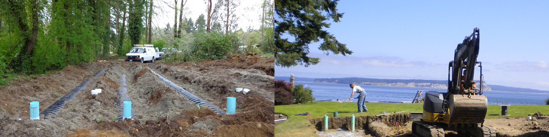 Drainfield installation and excavation