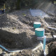 Septic system, bottomless sand filter installation, Jefferson County