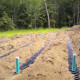 Septic system drainfield installation